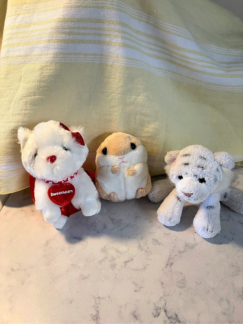Russ Sweetheart bear Plush Bear Set White & Red